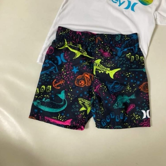 Hurley Boy Ocean Boat Shark cute beach set 8004 - Picture 2 of 7